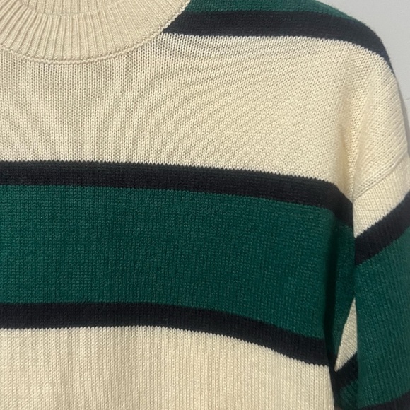 Divided H&M Stripe Sweater Women's 2XS Jacquard Pullover Crew Long Sleeves XXS - Picture 6 of 6